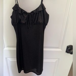 Black shimmer AE mini dress